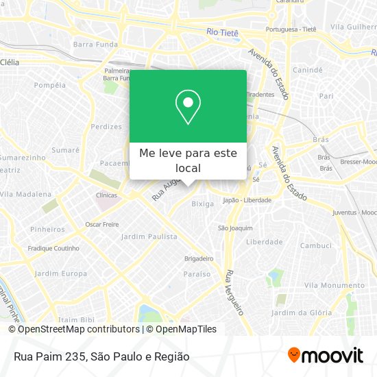 Rua Paim 235 mapa