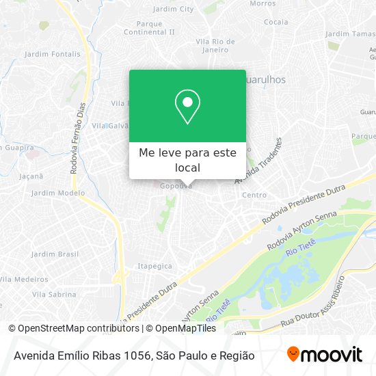 Avenida Emílio Ribas 1056 mapa