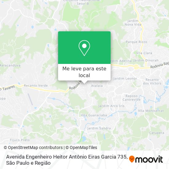 Avenida Engenheiro Heitor Antônio Eiras Garcia 735 mapa
