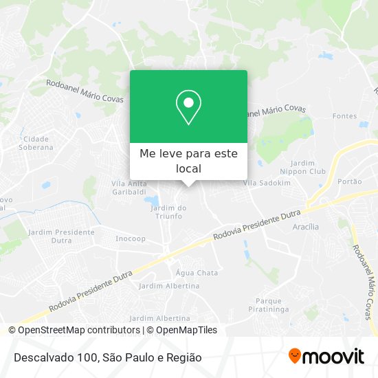 Descalvado 100 mapa