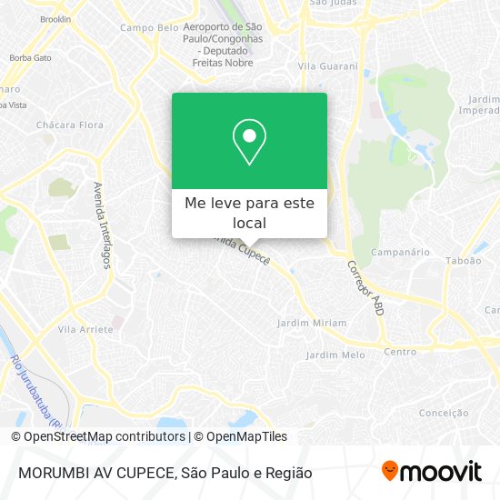 MORUMBI AV CUPECE mapa