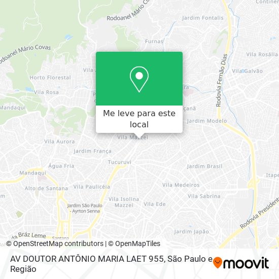 AV DOUTOR ANTÔNIO MARIA LAET 955 mapa