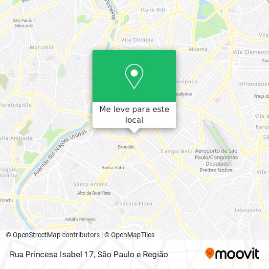 Rua Princesa Isabel 17 mapa