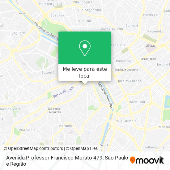 Avenida Professor Francisco Morato  479 mapa