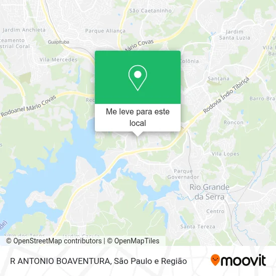 R ANTONIO BOAVENTURA mapa