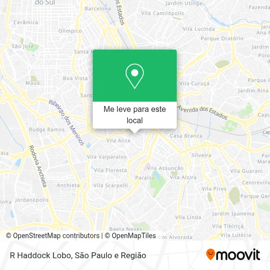 R Haddock Lobo mapa