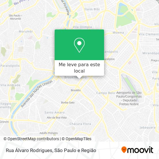 Rua Álvaro Rodrigues mapa