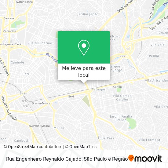 Rua Engenheiro Reynaldo Cajado mapa