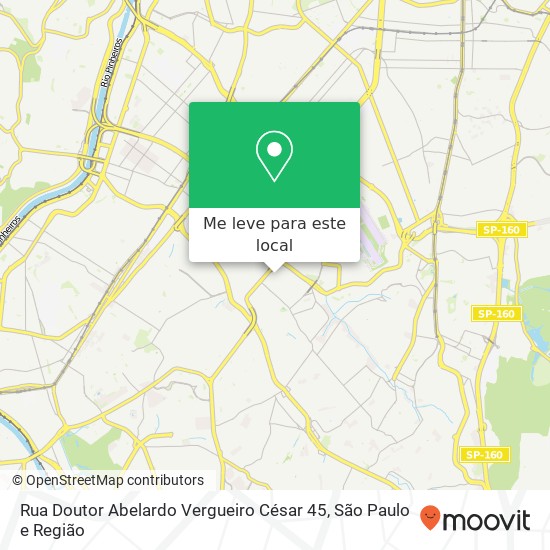 Rua Doutor Abelardo Vergueiro César 45 mapa