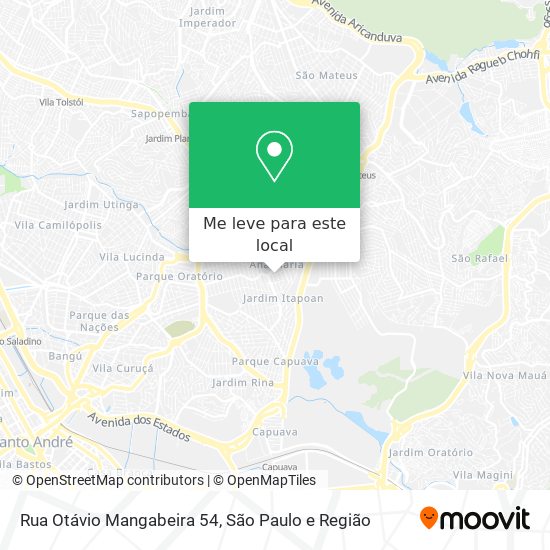 Rua Otávio Mangabeira 54 mapa