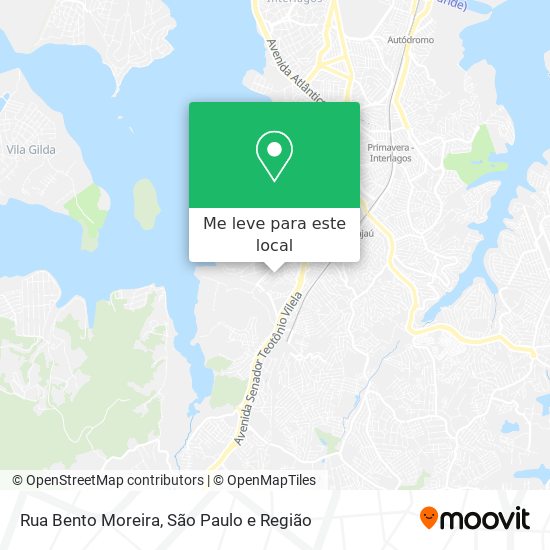 Rua Bento Moreira mapa