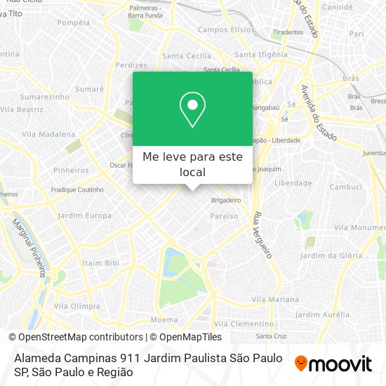 Alameda Campinas  911   Jardim Paulista   São Paulo   SP mapa