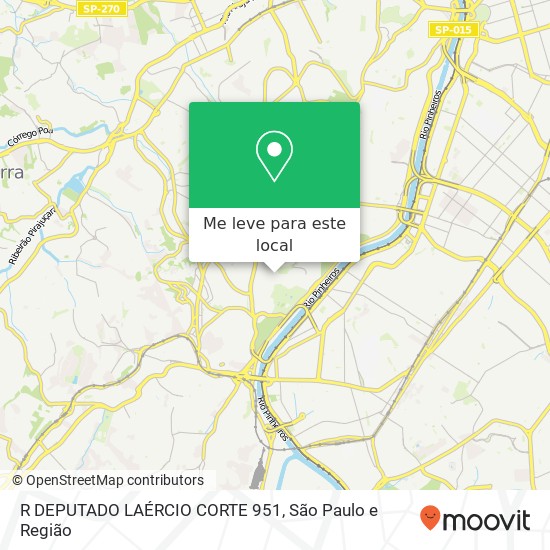 R DEPUTADO LAÉRCIO CORTE 951 mapa