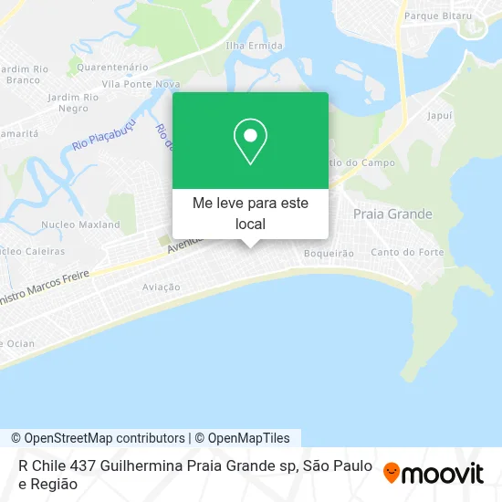 R  Chile  437   Guilhermina    Praia Grande   sp mapa