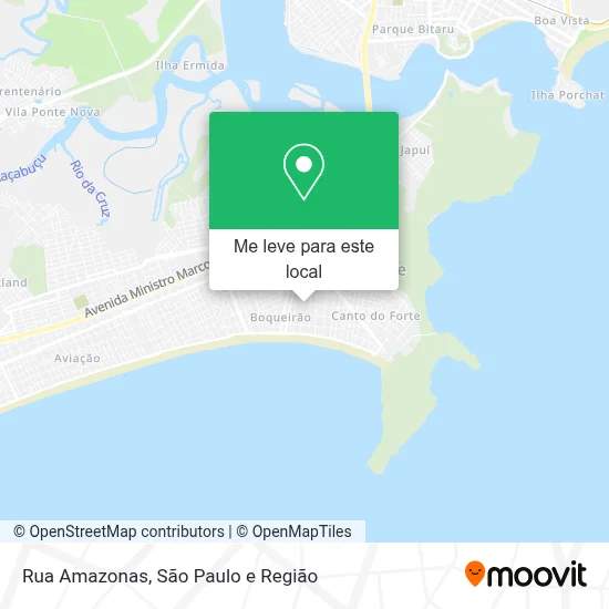 Rua Amazonas mapa