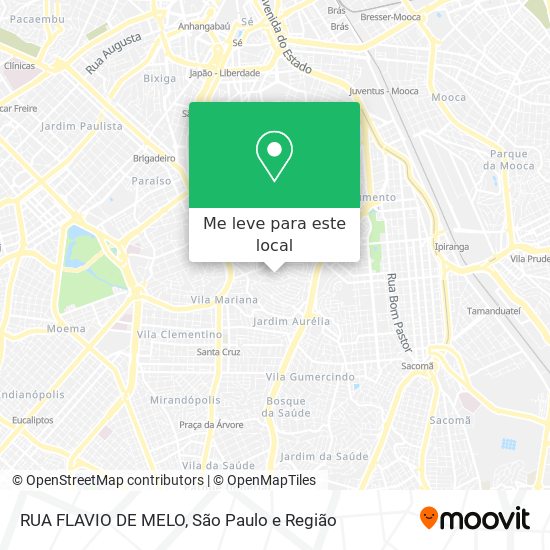 RUA FLAVIO DE MELO mapa