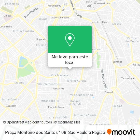 Praça Monteiro dos Santos 108 mapa