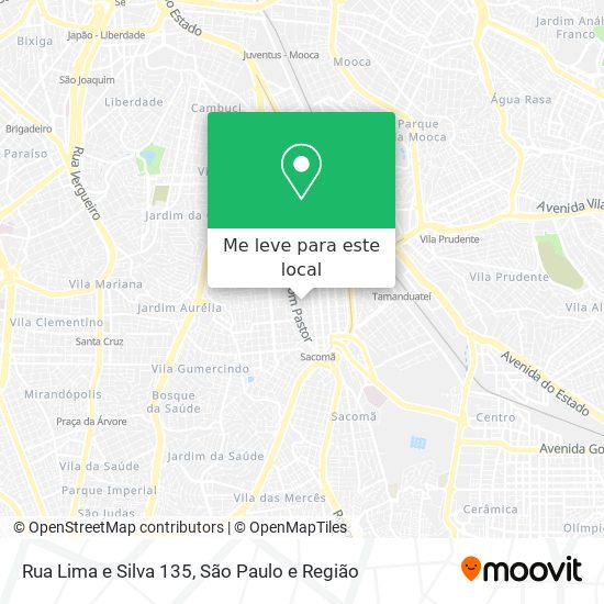 Rua Lima e Silva  135 mapa