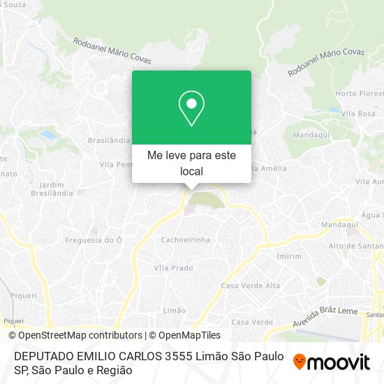 DEPUTADO EMILIO CARLOS  3555   Limão   São Paulo   SP mapa