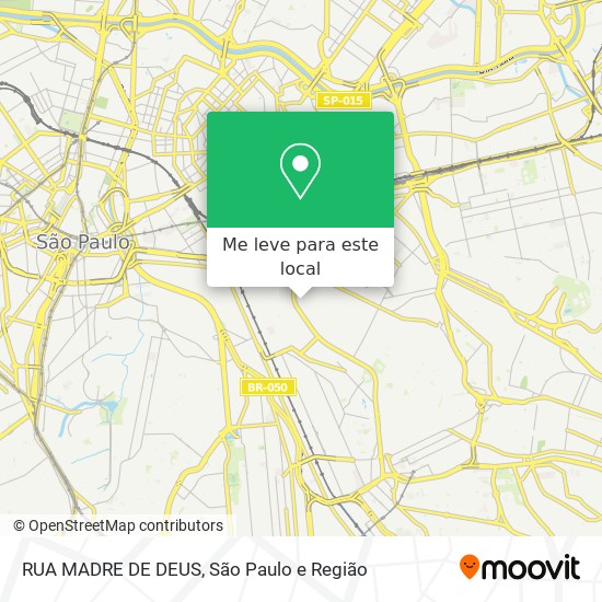 RUA MADRE DE DEUS mapa