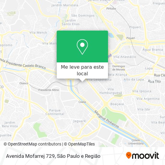 Avenida Mofarrej 729 mapa