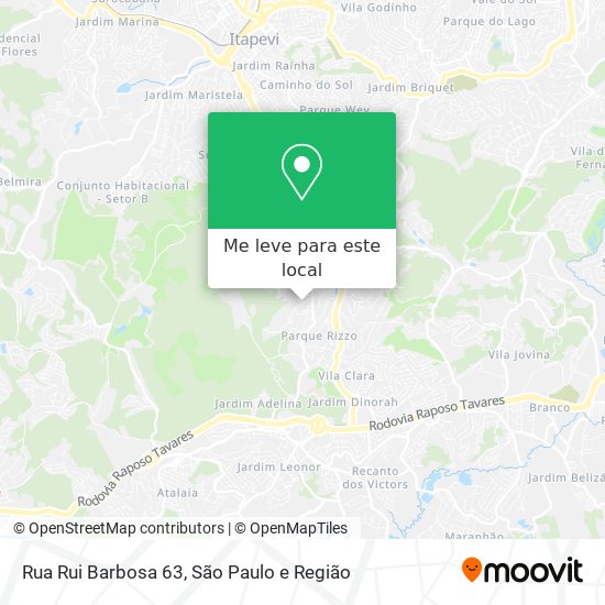 Rua Rui Barbosa 63 mapa