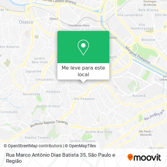 Rua Marco Antônio Dias Batista 35 mapa