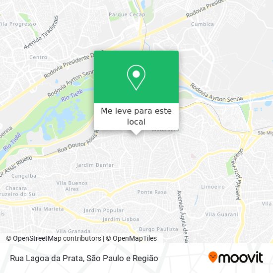 Rua Lagoa da Prata mapa