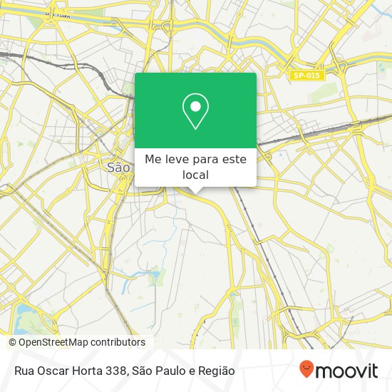 Rua Oscar Horta  338 mapa