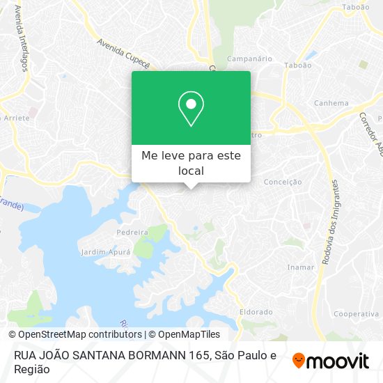 RUA JOÃO SANTANA BORMANN  165 mapa