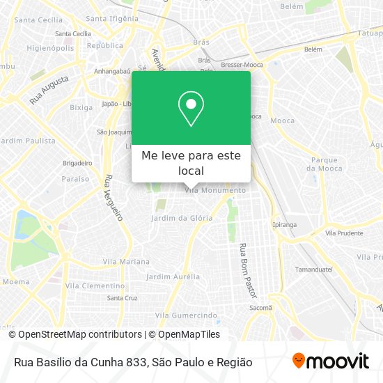 Rua Basílio da Cunha  833 mapa