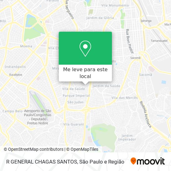 R GENERAL CHAGAS SANTOS mapa