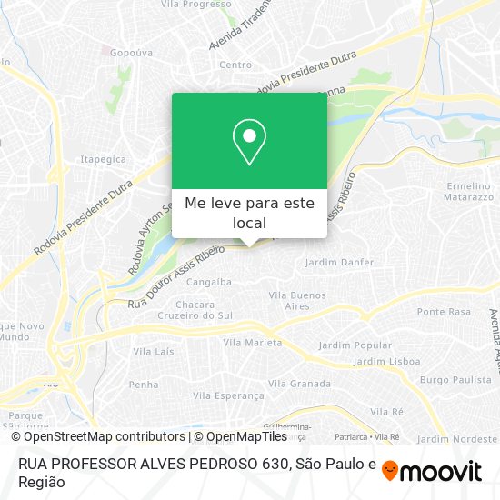 RUA PROFESSOR ALVES PEDROSO  630 mapa