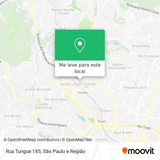Rua Tungue 185 mapa