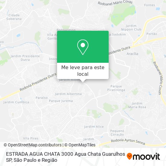 ESTRADA AGUA CHATA  3000   Agua Chata   Guarulhos   SP mapa