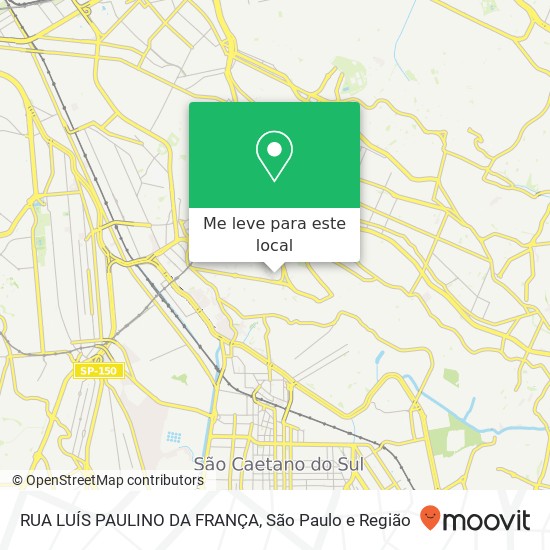 RUA LUÍS PAULINO DA FRANÇA mapa