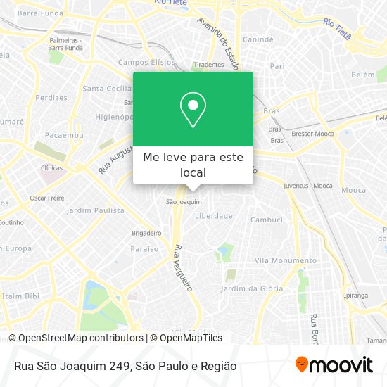 Rua São Joaquim  249 mapa