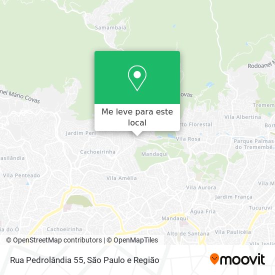 Rua Pedrolândia 55 mapa