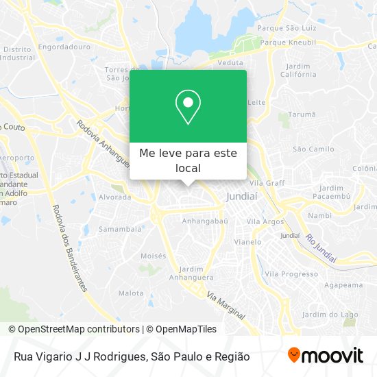 Rua Vigario J J Rodrigues mapa