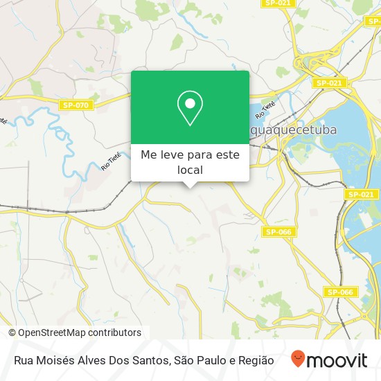 Rua Moisés Alves Dos Santos mapa