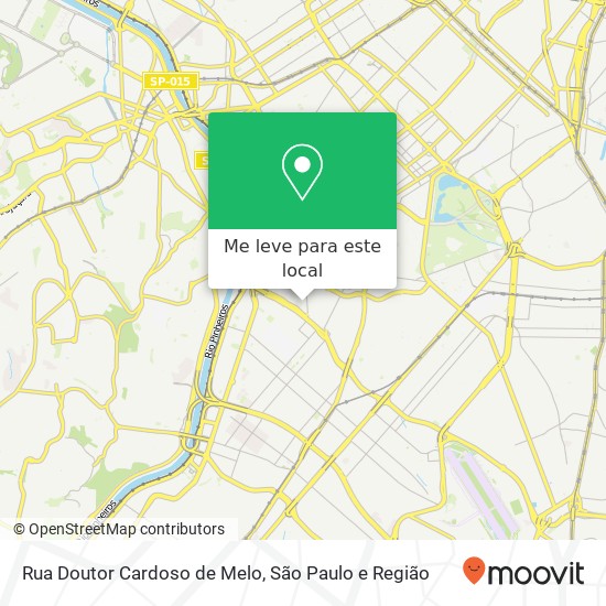 Rua Doutor Cardoso de Melo mapa