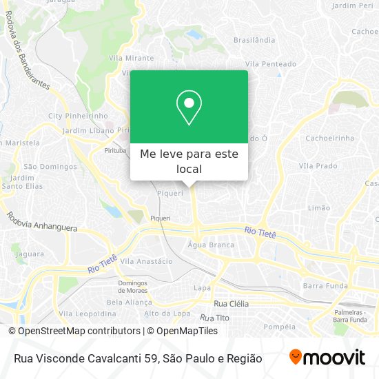 Rua Visconde Cavalcanti 59 mapa