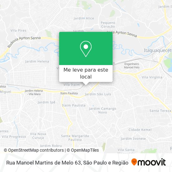 Rua Manoel Martins de Melo  63 mapa