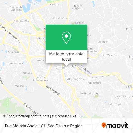 Rua Moisés Abaid 181 mapa