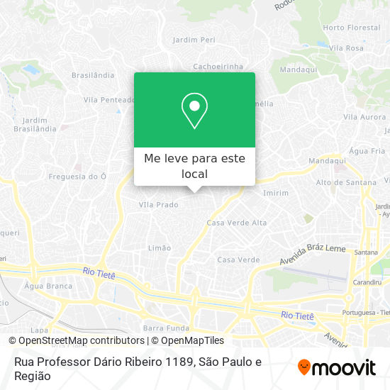Rua Professor Dário Ribeiro 1189 mapa