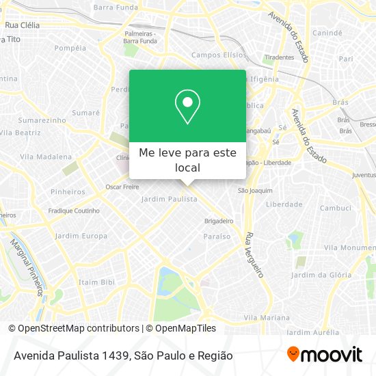 Avenida Paulista  1439 mapa