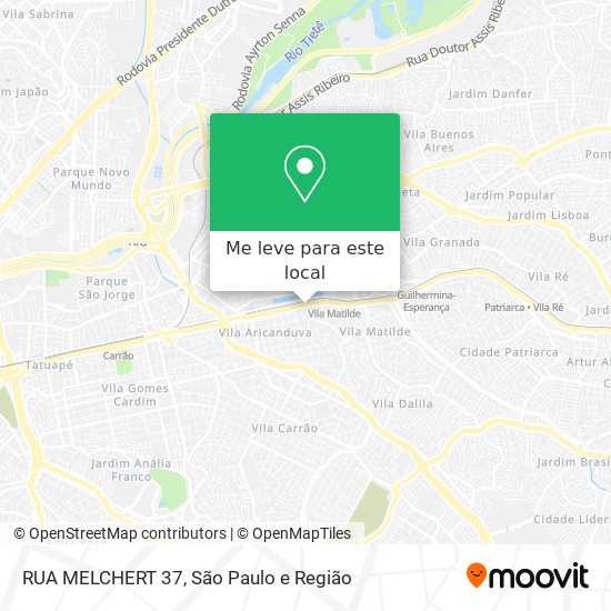 RUA MELCHERT 37 mapa