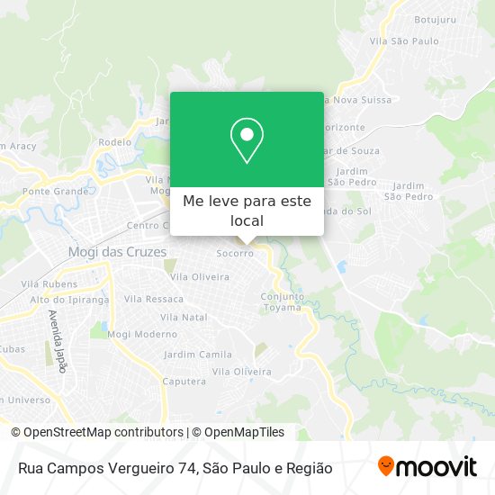 Rua Campos Vergueiro 74 mapa