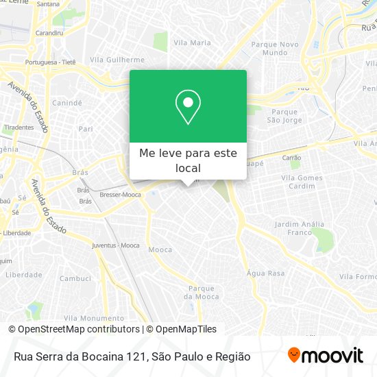 Rua Serra da Bocaina 121 mapa