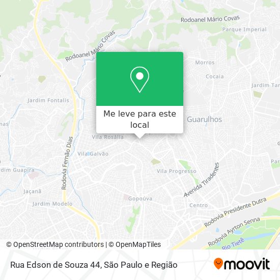 Rua Edson de Souza 44 mapa